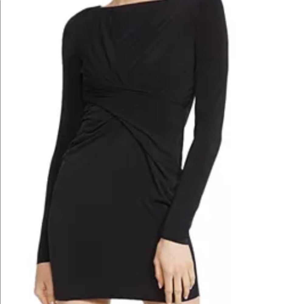 Bailey black draped Clandestine dress - Picture 2 of 5